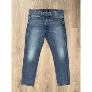 Lucky Brand Jeans 33x30 Denim Straight Leg Classic Casual Everyday Blue Faded